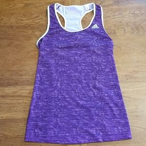 Adidas racerback tank in purple